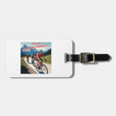 そして今私はハンマーの女性のサイクリング ラゲッジタグ (正面横)