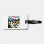 そして今私はハンマーの女性のサイクリング ラゲッジタグ (裏面横)