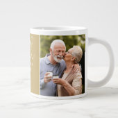 そして今2つの写真50周年結婚 ジャンボコーヒーマグカップ (右)