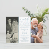 そして今2つの写真60周年結婚 招待状 (スタンド正面)