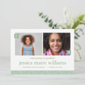 そして今2写真卒業パーティー招待状 招待状 (スタンド正面)