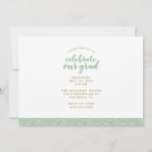 そして今2写真卒業パーティー招待状 招待状 (裏面)