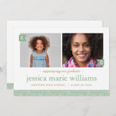 そして今2写真卒業パーティー招待状 招待状 (正面/裏面)