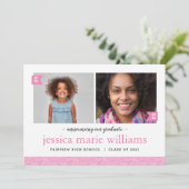 そして今2写真卒業パーティー招待状 招待状 (スタンド正面)