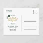 そして今2写真卒業パーティー招待状 案内ポストカード (裏面)