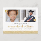 そして今2写真卒業パーティー招待状 案内ポストカード (正面)