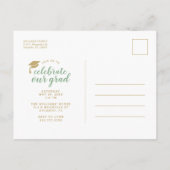 そして今2写真卒業パーティー招待状 案内ポストカード (裏面)