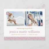 そして今2写真卒業パーティー招待状 案内ポストカード (正面)