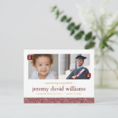 そして今2写真卒業パーティー招待状 案内ポストカード (スタンド正面)