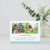 そして今2写真卒業パーティー招待状 案内ポストカード (スタンド正面)