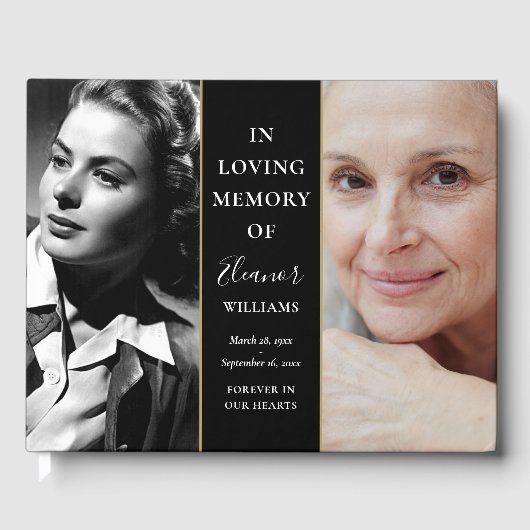 そして今2写真追悼式 ゲストブック (正面)