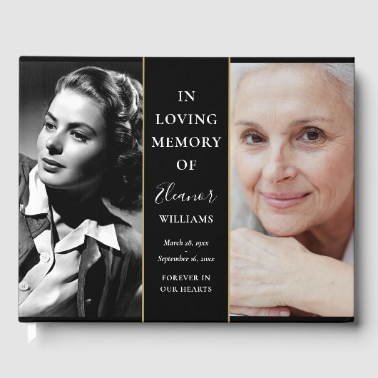 そして今2写真追悼式 ゲストブック (正面)