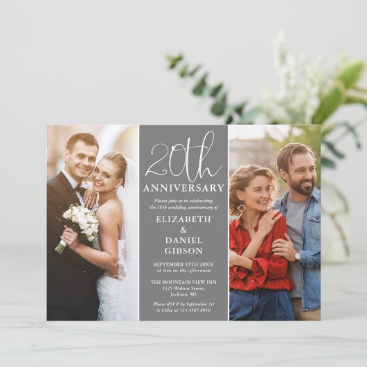 そして今2写真20結婚周年 招待状 (スタンド正面)