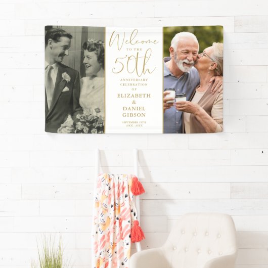 そして今2写真50周年記念へようこそ 横断幕 (インサイチュ)