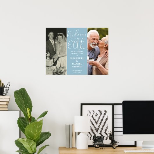 そして今2写真60周年記念ウェルカムサイン ポスター (ホームオフィス)