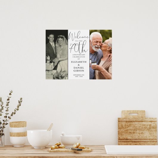 そして今2写真70周年記念ウェルカムサイン ポスター (キッチン)