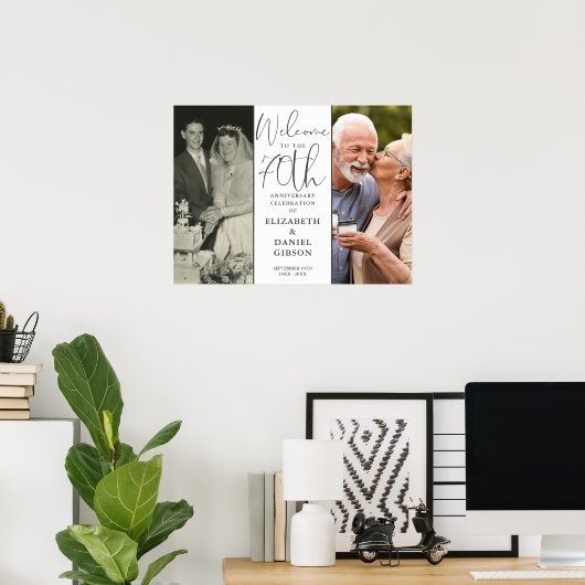 そして今2写真70周年記念ウェルカムサイン ポスター (ホームオフィス)