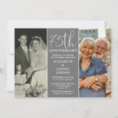 そして今2写真75周年結婚を迎える 招待状 (正面)