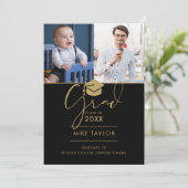 そして今3枚の写真卒業発表 招待状 (スタンド正面)