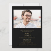 そして今3枚の写真卒業発表 招待状 (裏面)