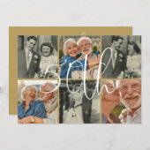 そして今6写真50結婚周年 招待状 (正面/裏面)