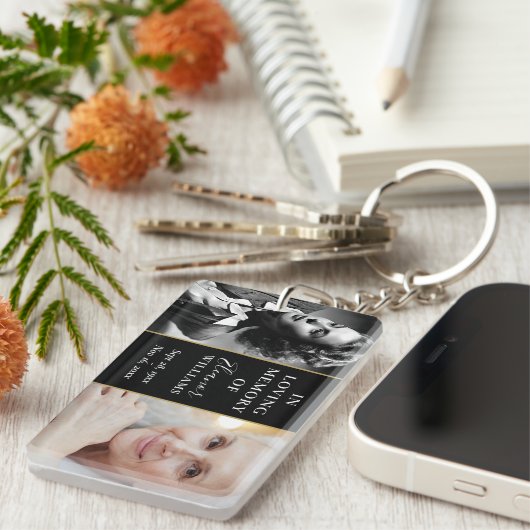そして今、愛する記憶の中で2つの記念写真 キーホルダー (正面右)