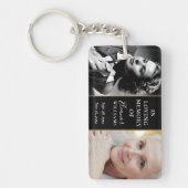 そして今、愛する記憶の中で2つの記念写真 キーホルダー (正面)