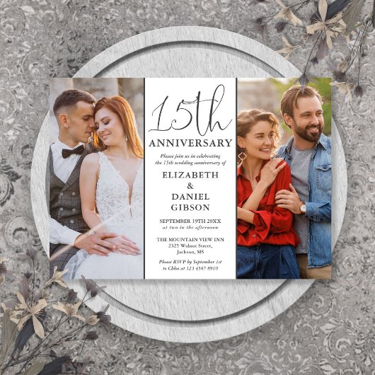 そして今 2 写真 15周年 結婚記念日 招待状