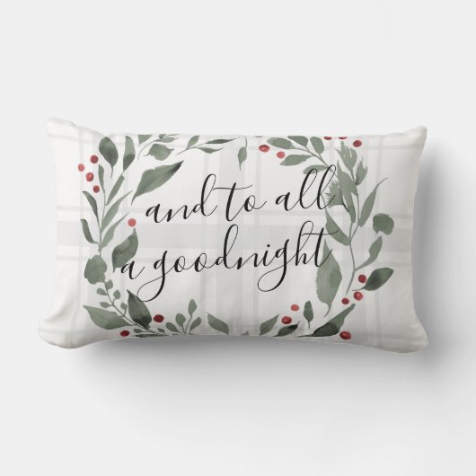 そして全てのグッドナイト・クリスマス・プレイドに ランバークッション (正面)