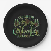 そして冒険が始まおもしろいる ペーパープレート (正面)