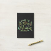 そして冒険が始まおもしろいる ポストイット (デスク上)