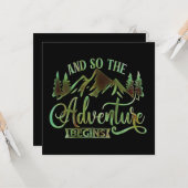 そして冒険が始まるおもしろい カード (正面/裏面インサイチュ)