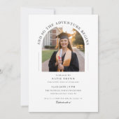 そして冒険が始まるグラードパーティーアーチ写真 招待状 (正面)