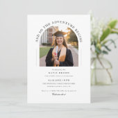 そして冒険が始まるグラードパーティーアーチ写真 招待状 (スタンド正面)