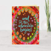 そして冒険が始まる感動的おもしろい カード (正面)