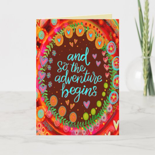 そして冒険が始まる感動的おもしろい カード (正面)