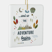 そして冒険が始まる旅行ベビーホーム階 セラミックオーナメント (右)