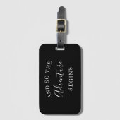 そして冒険が始まる結婚式の引き出物 ラゲッジタグ (正面縦)