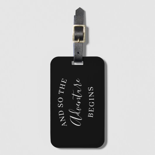 そして冒険が始まる結婚式の引き出物 ラゲッジタグ (正面縦)