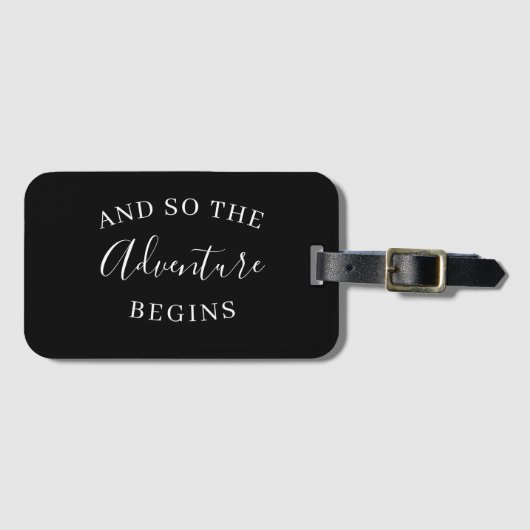 そして冒険が始まる結婚式の引き出物 ラゲッジタグ (正面横)
