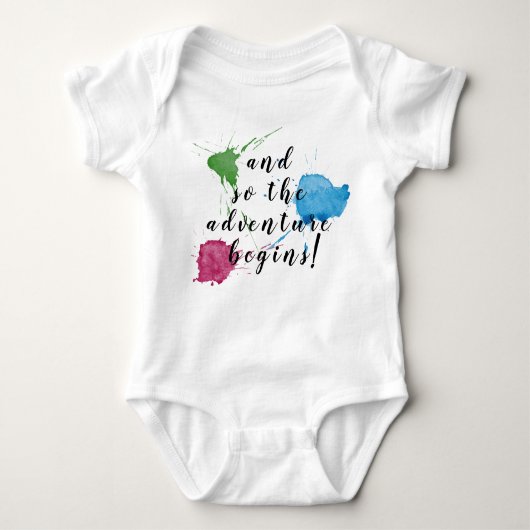 そして冒険が始まる！ ベビーボディスーツ (正面)