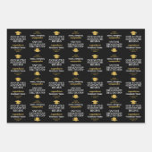 そして冒険が始まる – 卒業モダン ラッピングペーパーシート (正面)