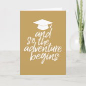 そして冒険が始まる – 卒業 カード (正面)