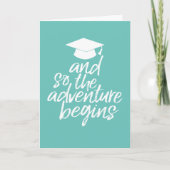 そして冒険が始まる – 卒業 カード (正面)