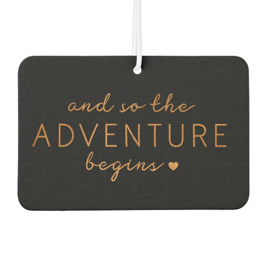 そして冒険が始まる |新し結婚い写真 カーエアーフレッシュナー (正面)