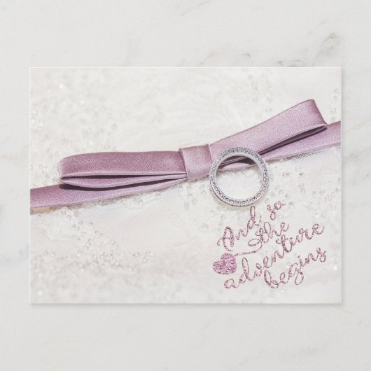 そして冒険が始まる - 結婚式のご案内 案内ポストカード (正面)