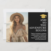 そして冒険が待ち受ける – 写真 サンキューカード (正面)