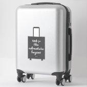 そして冒険はおもしろいスーツケースを始める シール (スーツケース)