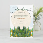 そして冒険はウッドランドの赤ん坊のシャワーを始める 招待状 (スタンド正面)