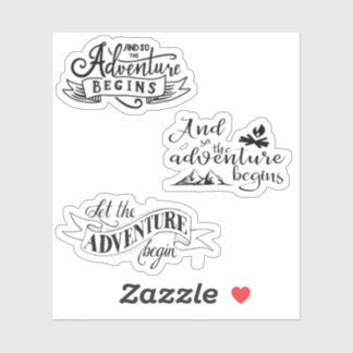 そして冒険はスティッカーを始める シール